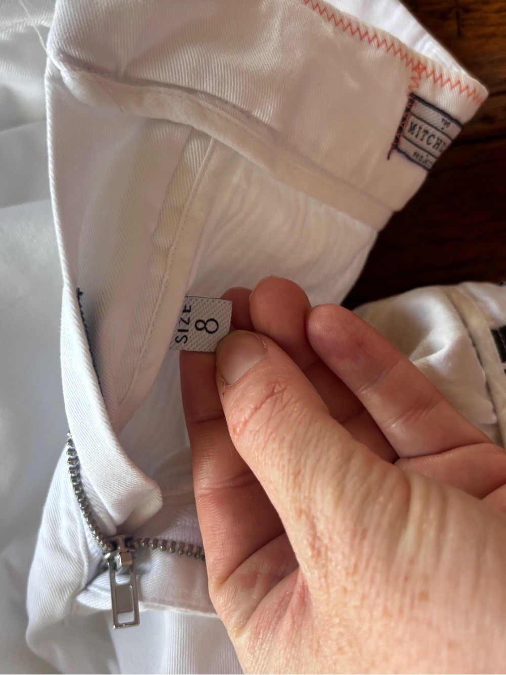 Womens Ecru white pants size 8 - Picture 9 of 10